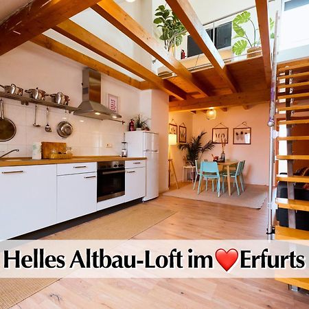 Helle 72Qm Maisonette Wohnung Im Herzen Erfurts Mit Kingsize Bett, Smart-Tv, Etc 외부 사진