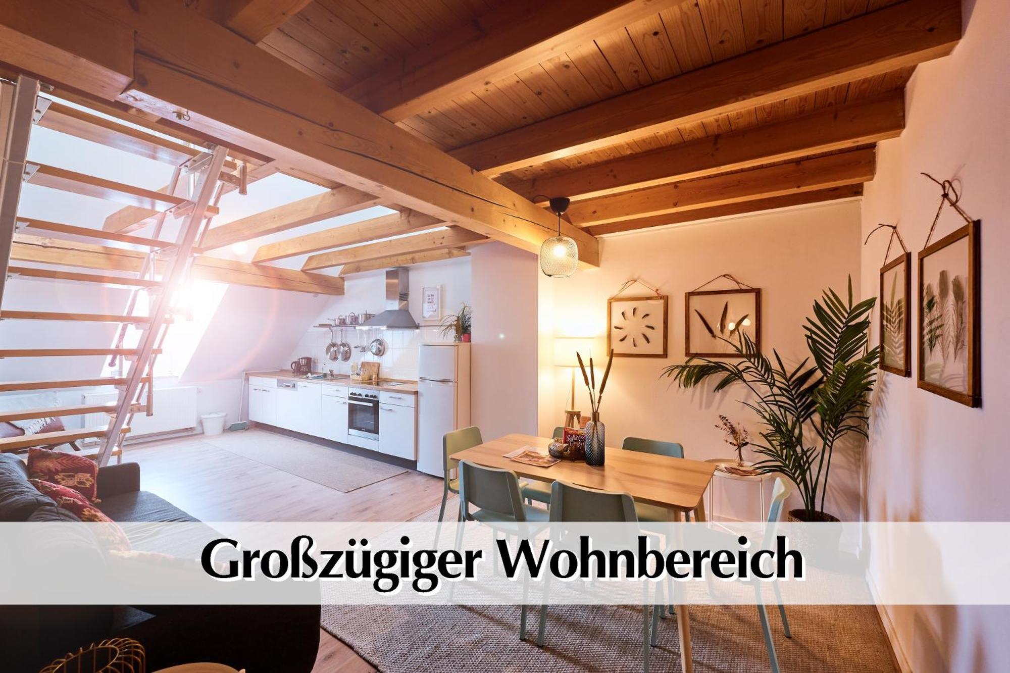 Helle 72Qm Maisonette Wohnung Im Herzen Erfurts Mit Kingsize Bett, Smart-Tv, Etc 외부 사진